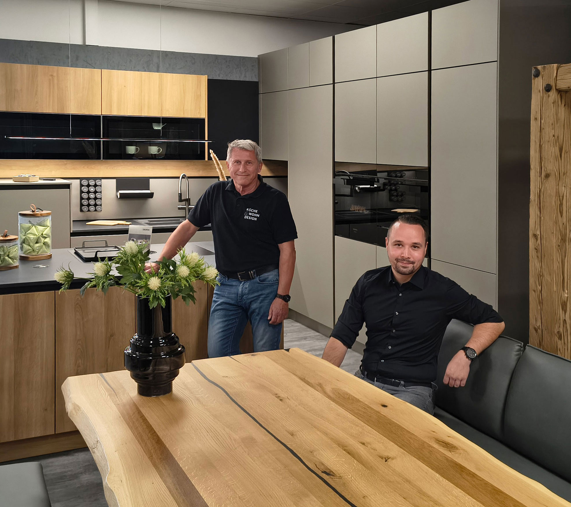 Rudi Grießer und Fabio Turdi von Küche & Wohn Design.